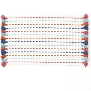 Cotton Floor Mat/Rug with Tassels H&M NWT